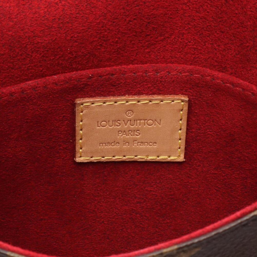 LOUIS VUITTON Authentic Brown Monogram Leather Shoulder Bag - Picture 4 of 8